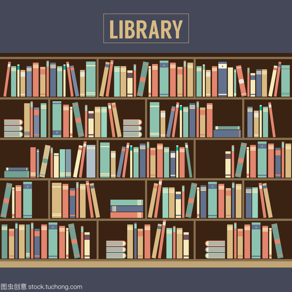 數字化閱讀新篇章 圖書館矢量圖與書架上的知識革命